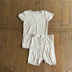 Vaenait baby lettuce trim short pajamas